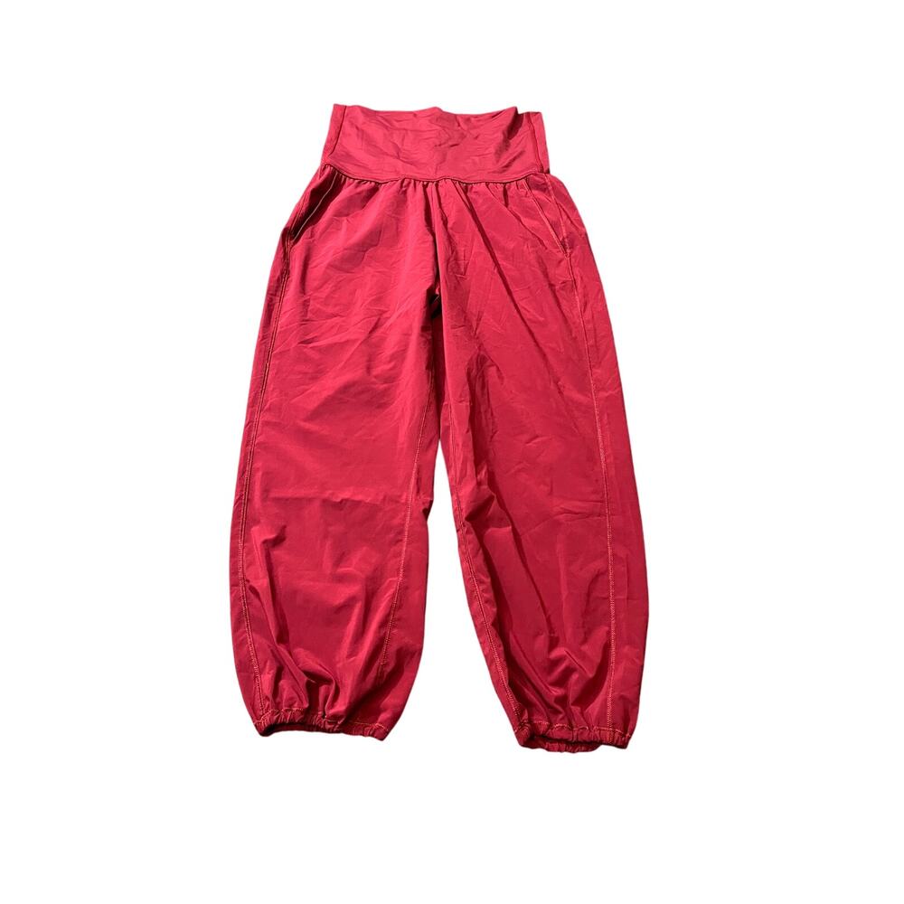 Lululemon Womens‎ Red Parachute Pants Athletic Performance Hipster Size 6